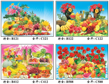 全开特全西餐水果系列纸画-墙画B-C121-7402